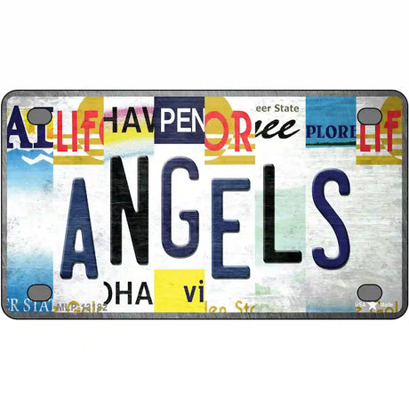 Angels Strip Art Novelty Metal License Plate Tag 4" x 2.2" (MLP)