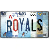 Royals Strip Art Novelty Metal License Plate Tag 4" x 2.2" (MLP)