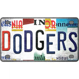 Dodgers Strip Art Novelty Metal License Plate Tag 4" x 2.2" (MLP)