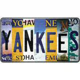 Yankees Strip Art Novelty Metal License Plate Tag 4" x 2.2" (MLP)