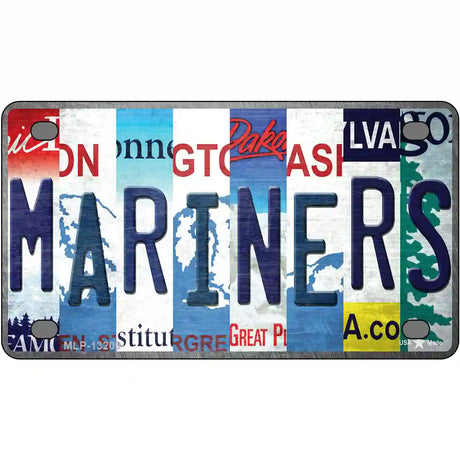 Mariners Strip Art Novelty Metal License Plate Tag 4" x 2.2" (MLP)