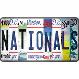 Nationals Strip Art Novelty Metal License Plate Tag 4" x 2.2" (MLP)