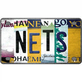 Nets Strip Art Novelty Metal License Plate Tag 4" x 2.2" (MLP)