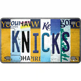 Knicks Strip Art Novelty Metal License Plate Tag 4" x 2.2" (MLP)