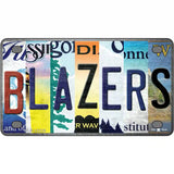 Blazers Strip Art Novelty Metal License Plate Tag 4" x 2.2" (MLP)