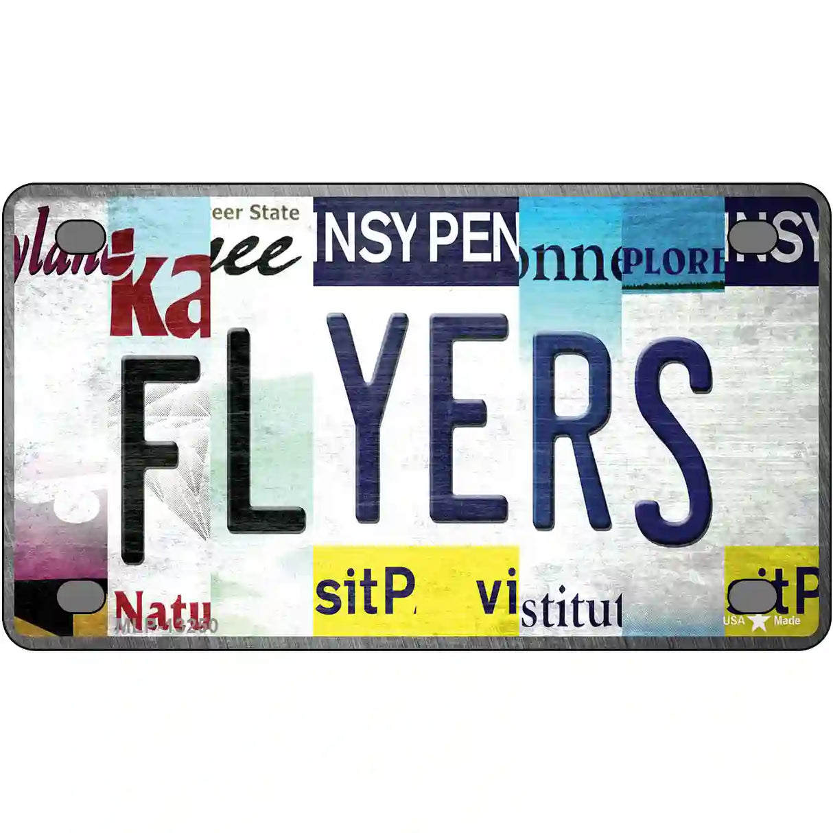 Flyers Strip Art Novelty Metal License Plate Tag 4" x 2.2" (MLP)