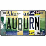 Auburn Strip Art Novelty Metal License Plate Tag 4" x 2.2" (MLP)