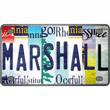 Marshall Strip Art Novelty Metal License Plate Tag 4" x 2.2" (MLP)