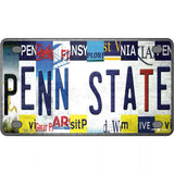 Penn State Strip Art Novelty Metal License Plate Tag 4" x 2.2" (MLP)