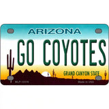 Go Coyotes Novelty Metal License Plate Tag 4" x 2.2" (MLP)