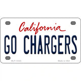 Go Chargers Novelty Metal License Plate Tag 4" x 2.2" (MLP)