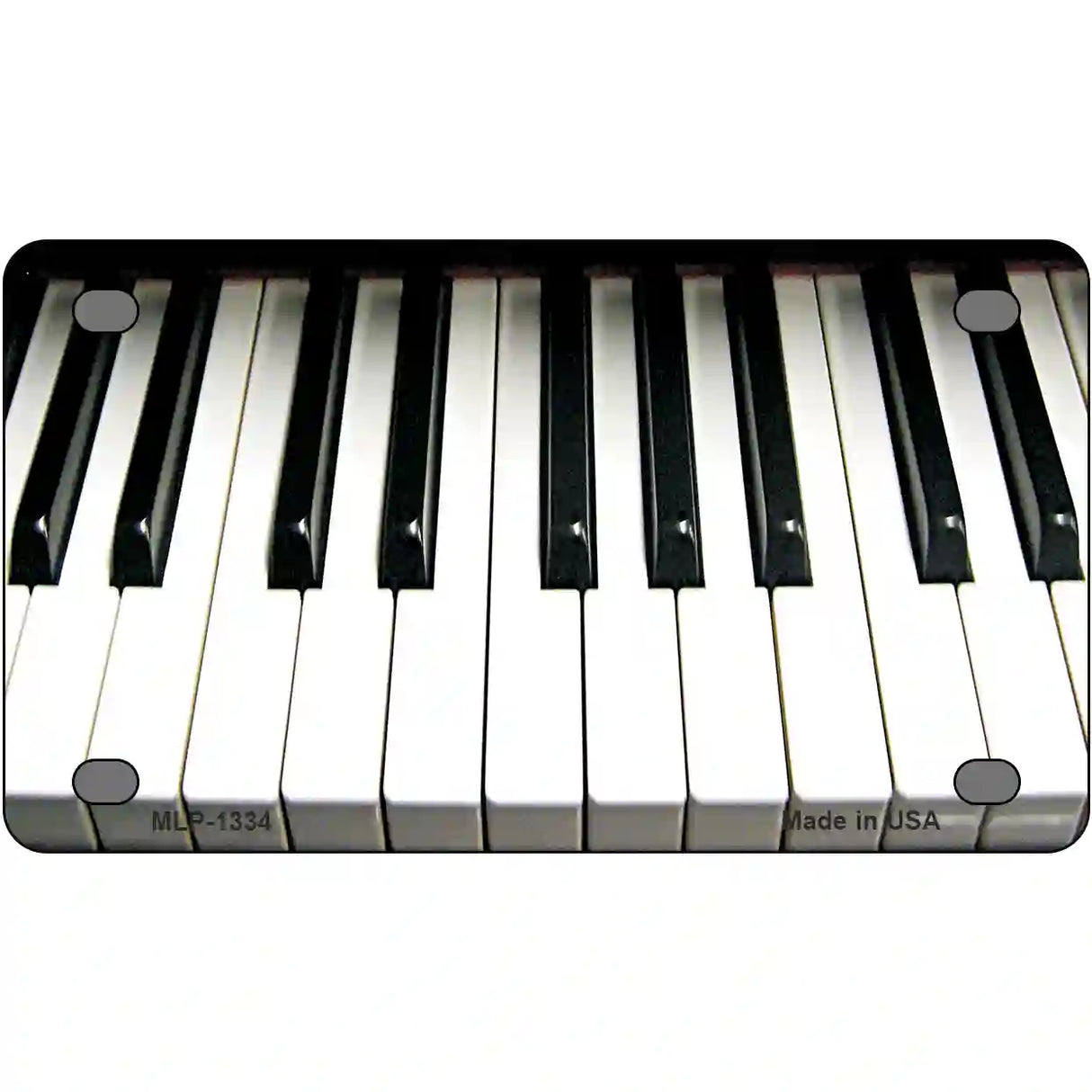 Piano Key board Novelty Metal License Plate 4" x 2.2" (MLP)