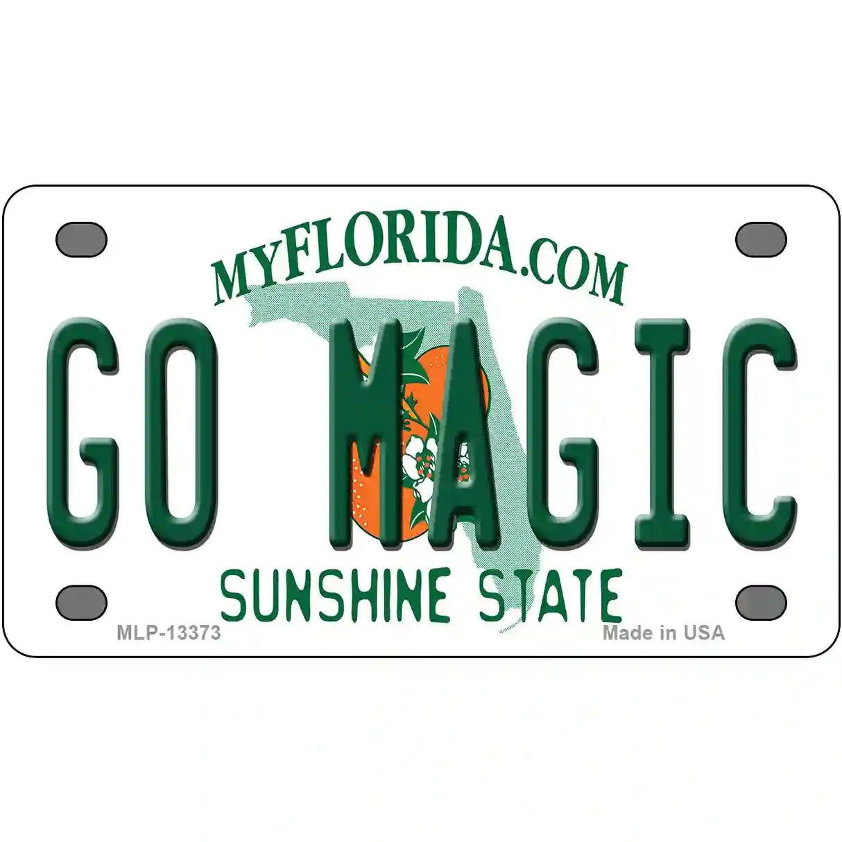 Go Magic Novelty Metal License Plate Tag 4" x 2.2" (MLP)