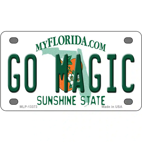 Go Magic Novelty Metal License Plate Tag 4" x 2.2" (MLP)