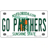 Go Panthers Novelty Metal License Plate Tag 4" x 2.2" (MLP)