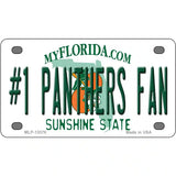 Number 1 Panthers Fan Novelty Metal License Plate Tag 4" x 2.2" (MLP)