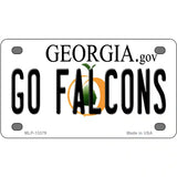 Go Falcons Novelty Metal License Plate Tag 4" x 2.2" (MLP)