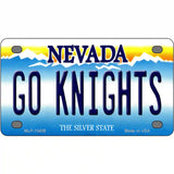 Go Golden Knights Novelty Metal License Plate Tag 4" x 2.2" (MLP)