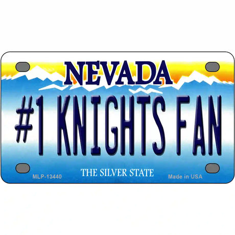 Number 1 Golden Knights Fan Novelty Metal License Plate Tag 4" x 2.2" (MLP)