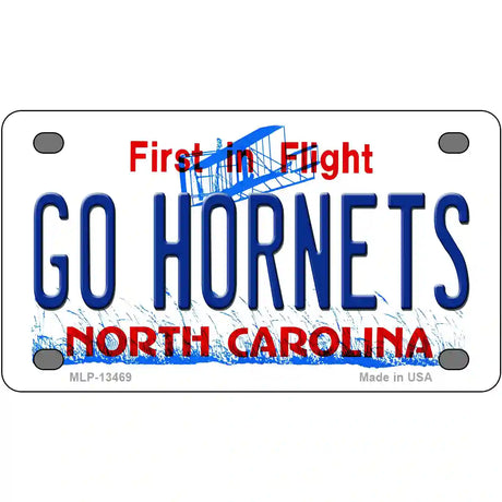 Hornets Fan Novelty Metal License Plate Tag 4" x 2.2" (MLP)