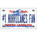 Number 1 Hurricanes Fan Novelty Metal License Plate Tag 4" x 2.2" (MLP)