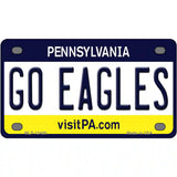 Go Eagles Novelty Metal License Plate Tag 4" x 2.2" (MLP)