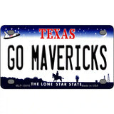 Go Mavericks Novelty Metal License Plate Tag 4" x 2.2" (MLP)