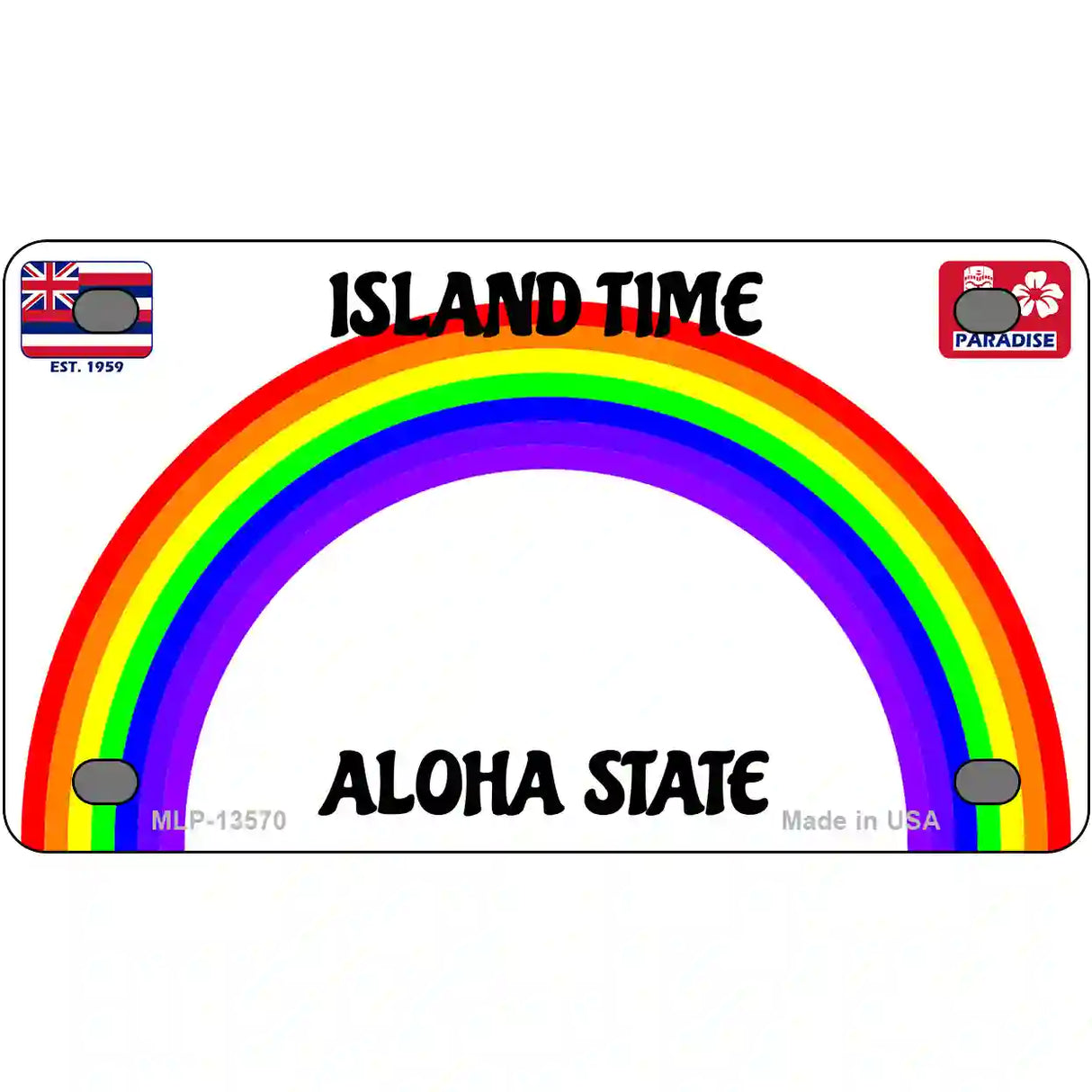 Hawaii Blank Novelty Metal License Plate Tag 4" x 2.2" (MLP)