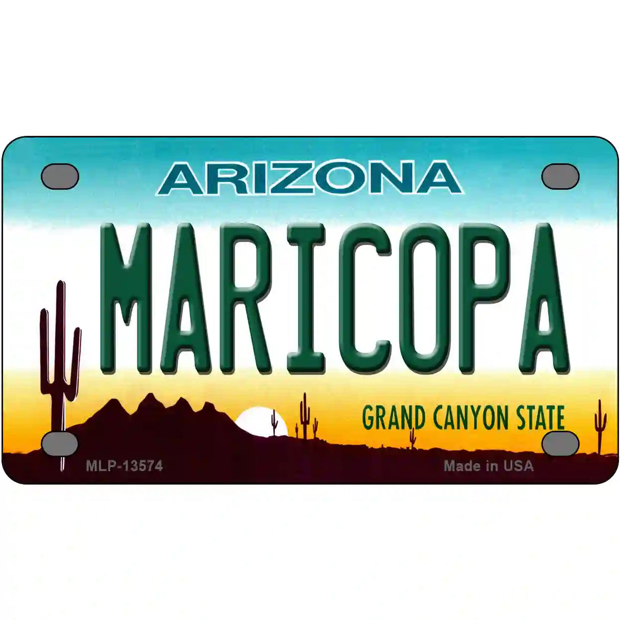 Maricopa Arizona Novelty Metal License Plate Tag 4" x 2.2" (MLP)