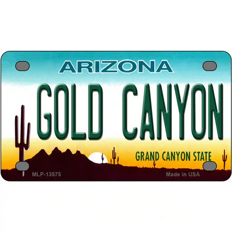 Gold Canyon Arizona Novelty Metal License Plate Tag 4" x 2.2" (MLP)