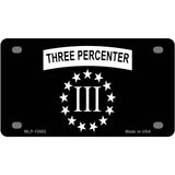 3 Percenter Ring of Stars Novelty Metal License Plate Tag 4" x 2.2" (MLP)