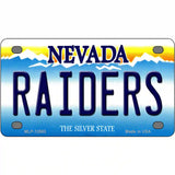 Raiders Nevada Novelty Metal License Plate Tag 4" x 2.2" (MLP)