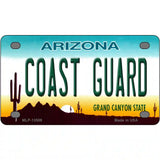 Coast Guard Arizona Novelty Metal License Plate Tag 4" x 2.2" (MLP)