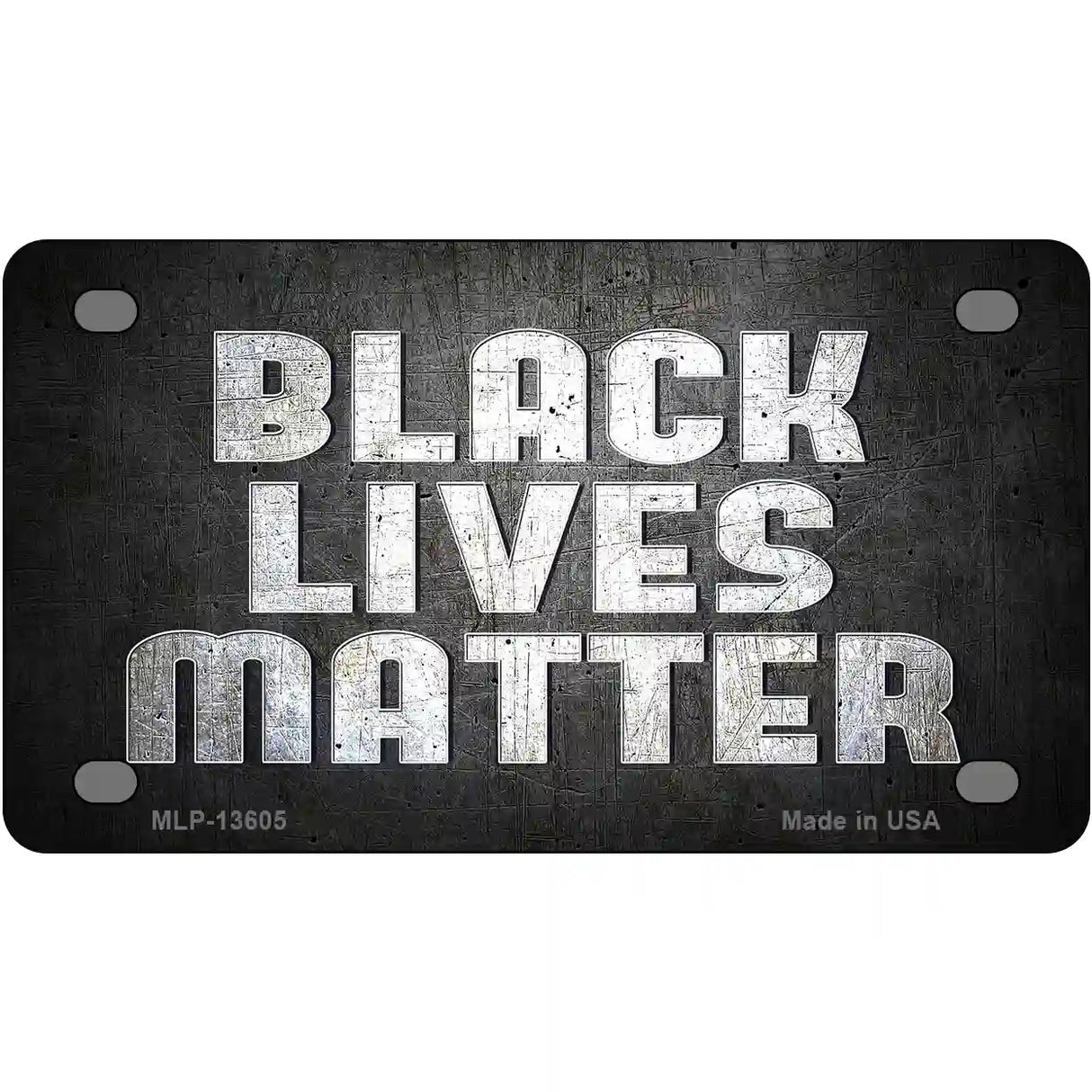 Black Lives Matter Faded Novelty Metal License Plate Tag 4" x 2.2" (MLP)