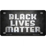 Black Lives Matter Faded Novelty Metal License Plate Tag 4" x 2.2" (MLP)