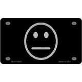 Meh Black Novelty Metal License Plate Tag 4" x 2.2" (MLP)