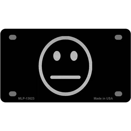 Meh Black Novelty Metal License Plate Tag 4" x 2.2" (MLP)