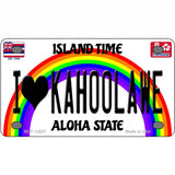 I Heart Kahoolawe Novelty Metal License Plate Tag 4" x 2.2" (MLP)