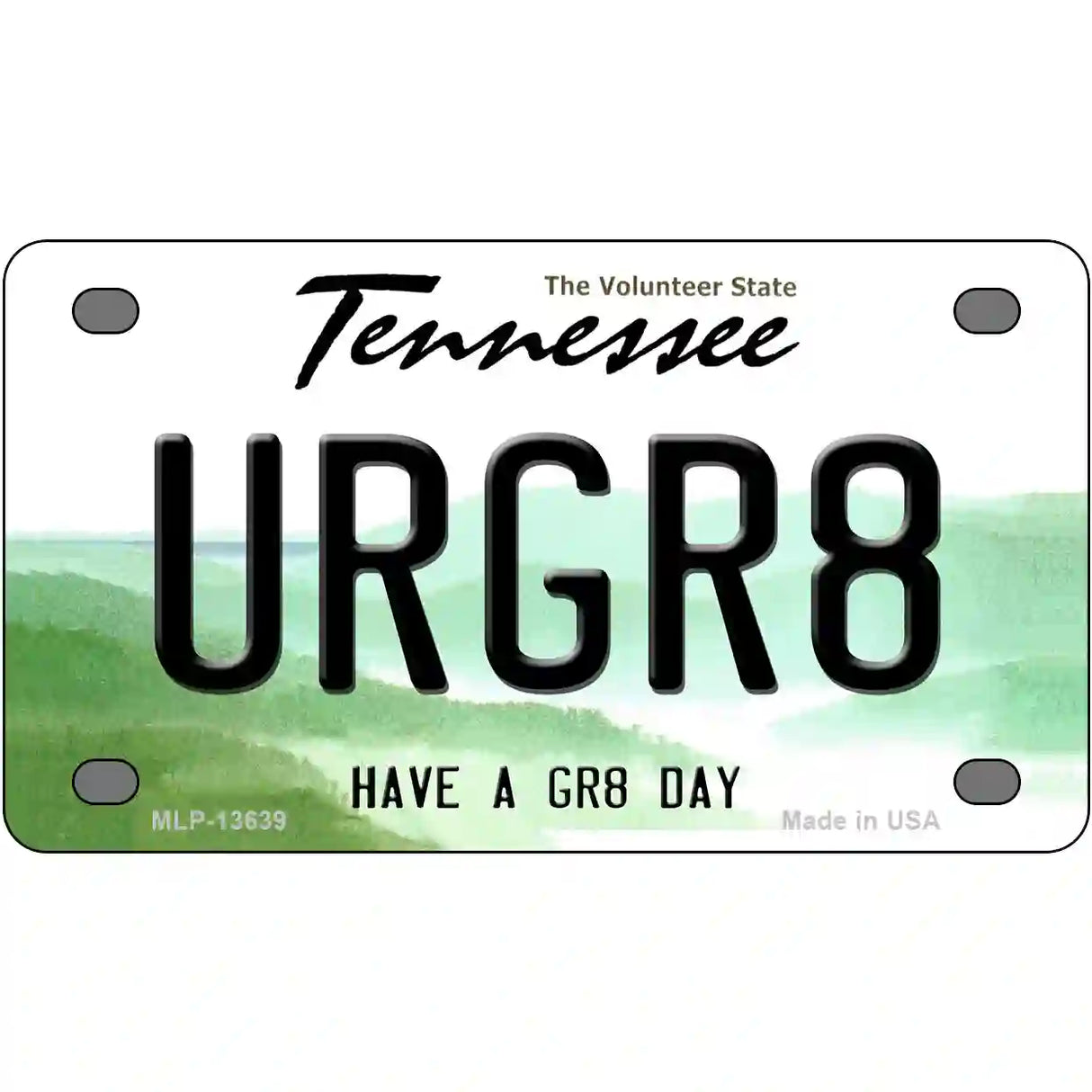 URGR8 Novelty Metal License Plate Tag 4" x 2.2" (MLP)