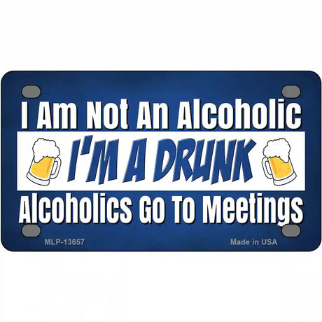 Im A Drunk Novelty Metal License Plate Tag 4" x 2.2" (MLP)