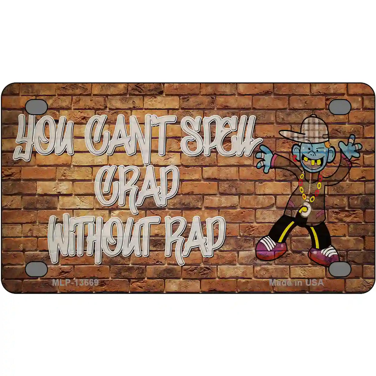 Grad Without Rad Novelty Metal License Plate Tag 4" x 2.2" (MLP)