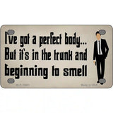 Body in The Trunk Novelty Metal License Plate Tag 4" x 2.2" (MLP)