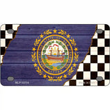 New Hampshire Racing Flag Novelty Metal License Plate Tag 4" x 2.2" (MLP)