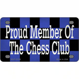 Chess Club Member Novelty Metal License Plate Tag 4" x 2.2" (MLP)