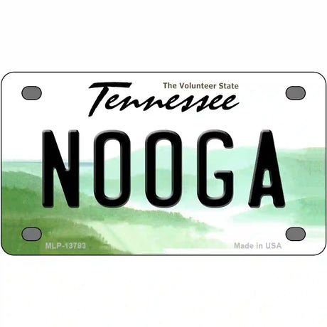 Nooga Tennessee Novelty Metal License Plate Tag 4" x 2.2" (MLP)