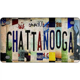 Chattanooga Strip Art Novelty Metal License Plate Tag 4" x 2.2" (MLP)