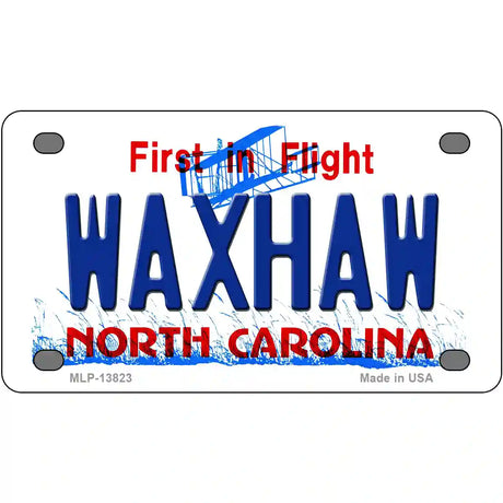 Waxhaw North Carolina Novelty Metal License Plate Tag 4" x 2.2" (MLP)