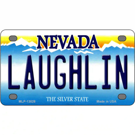 Laughlin Nevada Novelty Metal License Plate Tag 4" x 2.2" (MLP)