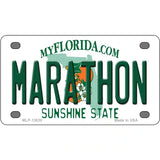 Marathon Florida Novelty Metal License Plate Tag 4" x 2.2" (MLP)