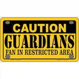 Caution Guardians Novelty Metal License Plate Tag 4" x 2.2" (MLP)